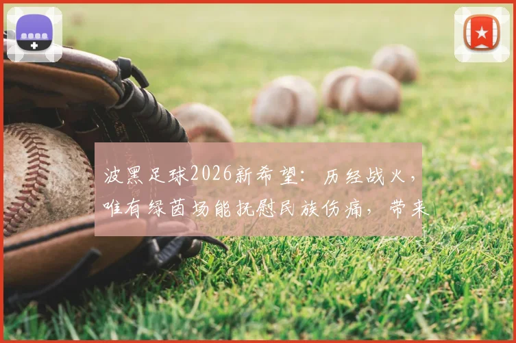 波黑足球2026新希望:历经战火,唯有绿茵场能抚慰民族伤痛,带来全民欢乐